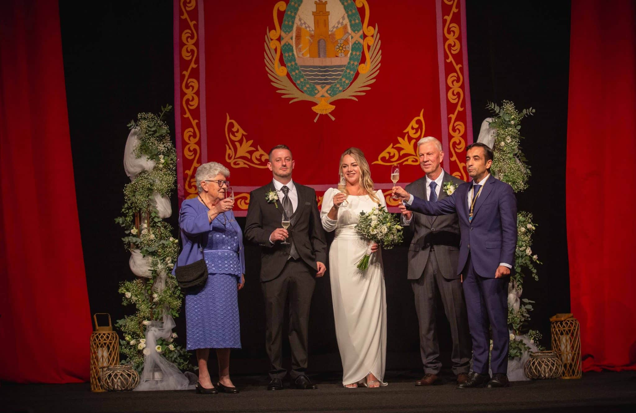 boda en el Centro Torrente Ballester con José Manuel Rey Varela alcalde de Ferrol