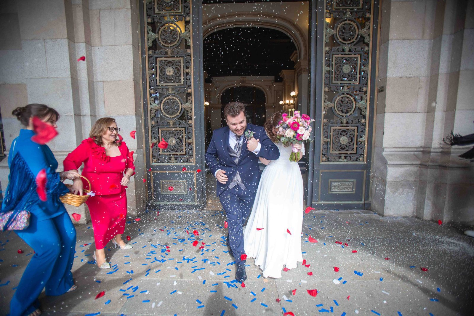 boda civil en el Ayuntamiento de María Pita, en A Coruña