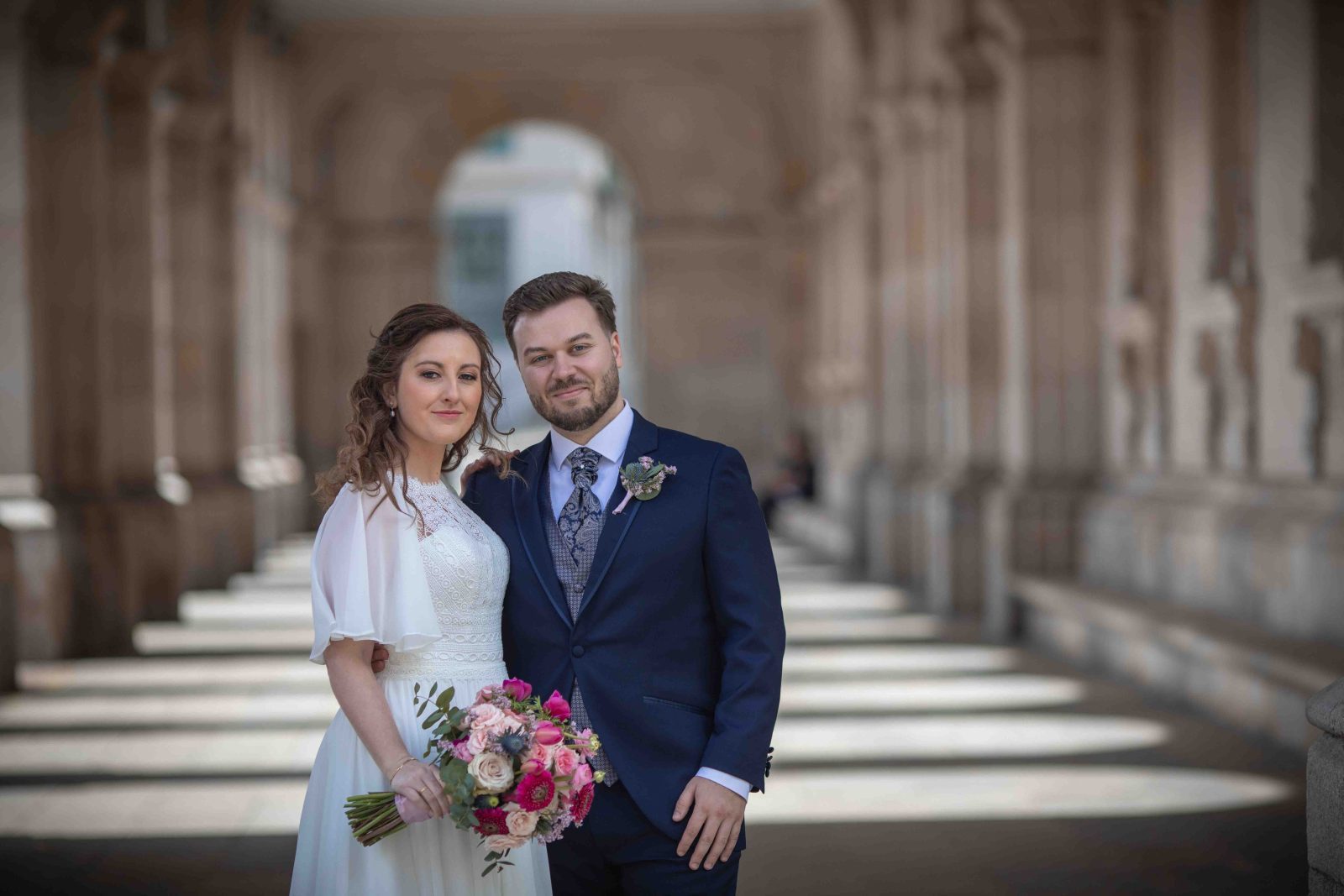 boda civil en el Ayuntamiento de María Pita, en A Coruña