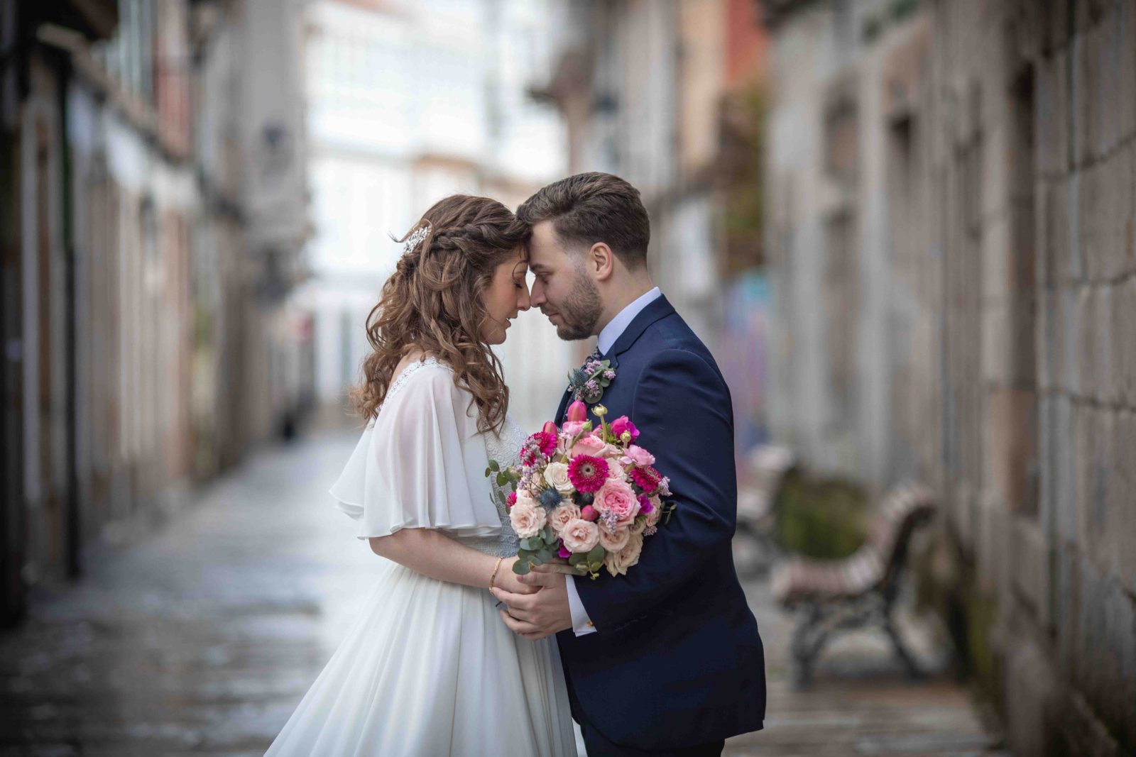 boda civil en el Ayuntamiento de María Pita, en A Coruña