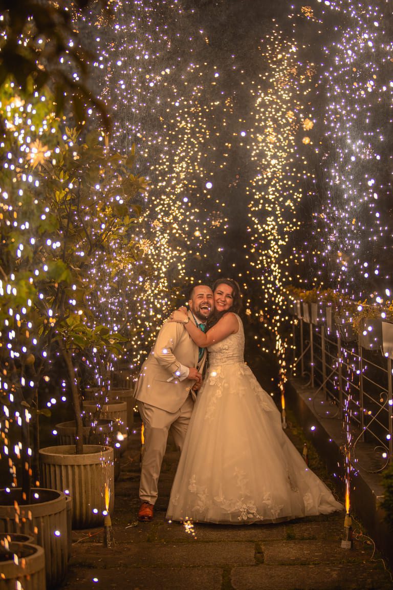 Boda celebrada en el hotel A Quinta da Auga en Santiago de Compostela.