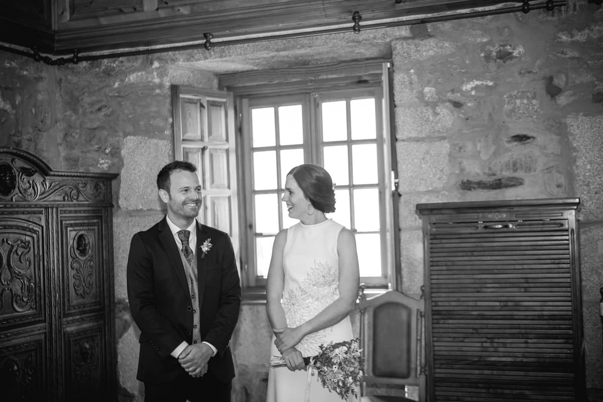 Boda en el Juzgado de Paz de Ares (A Coruña) y en la Casa de la Tía Julita
