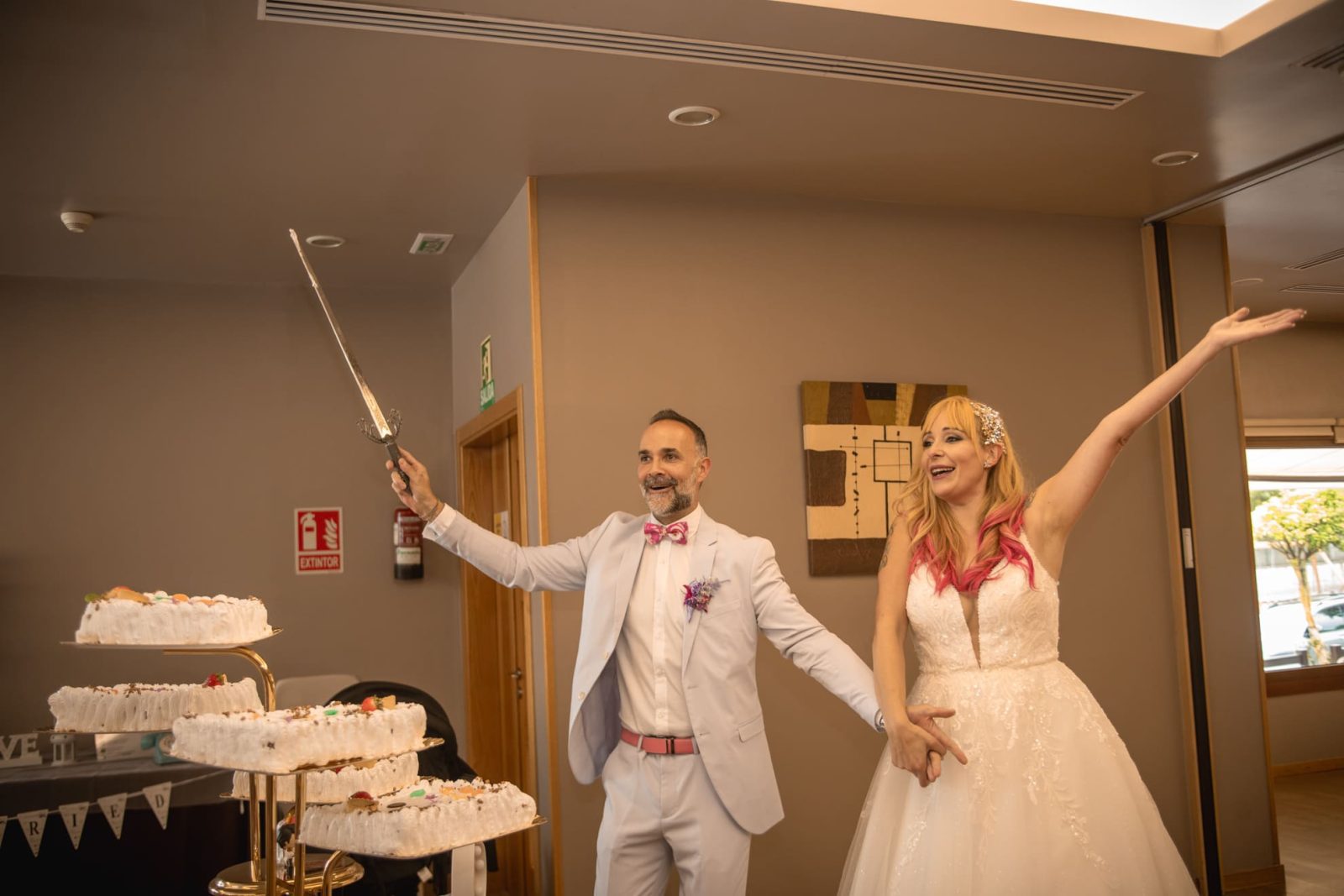 Celebración de una boda en el restaurante Balcobo de Arteixo.
