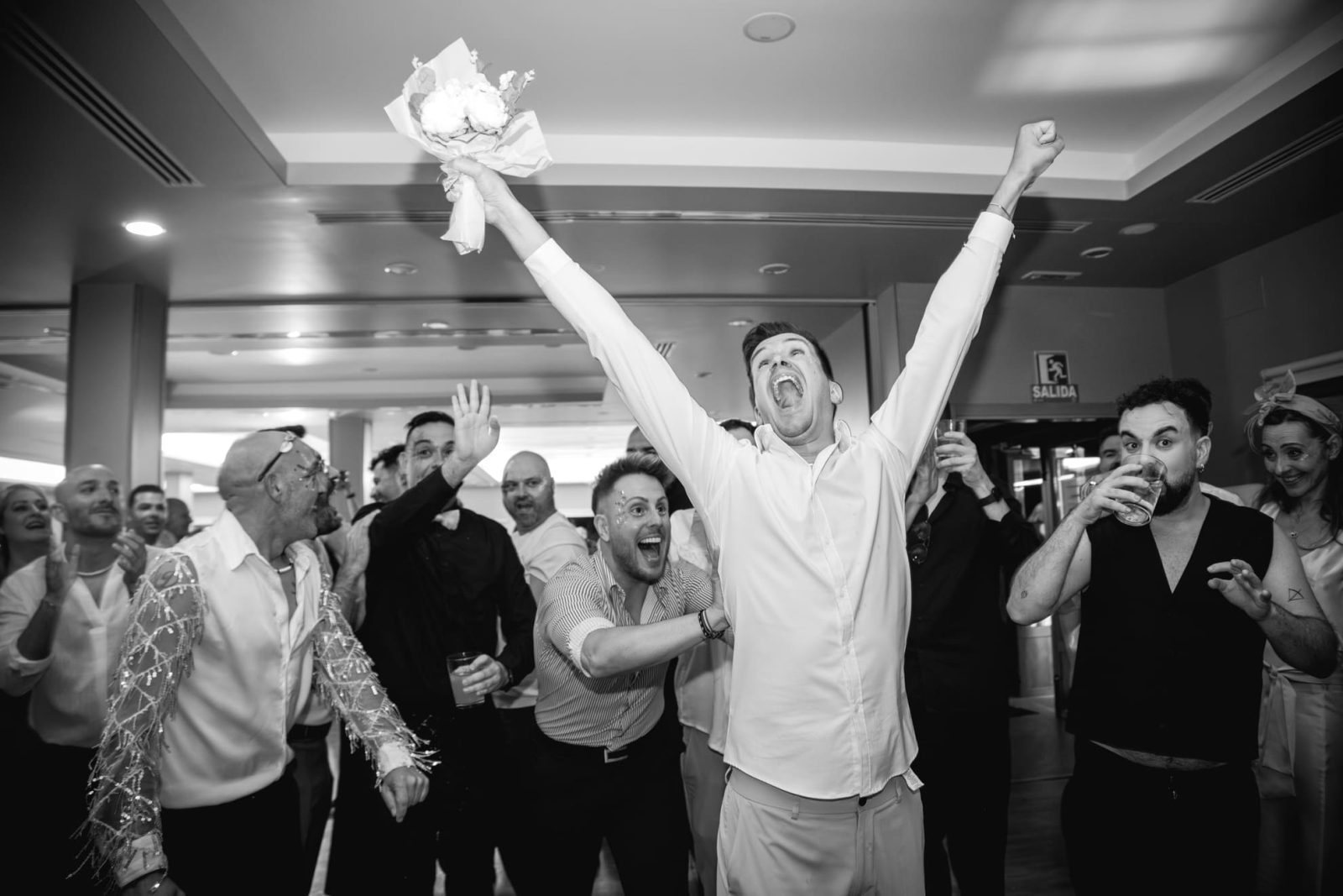 Celebración de una boda en el restaurante Balcobo de Arteixo.