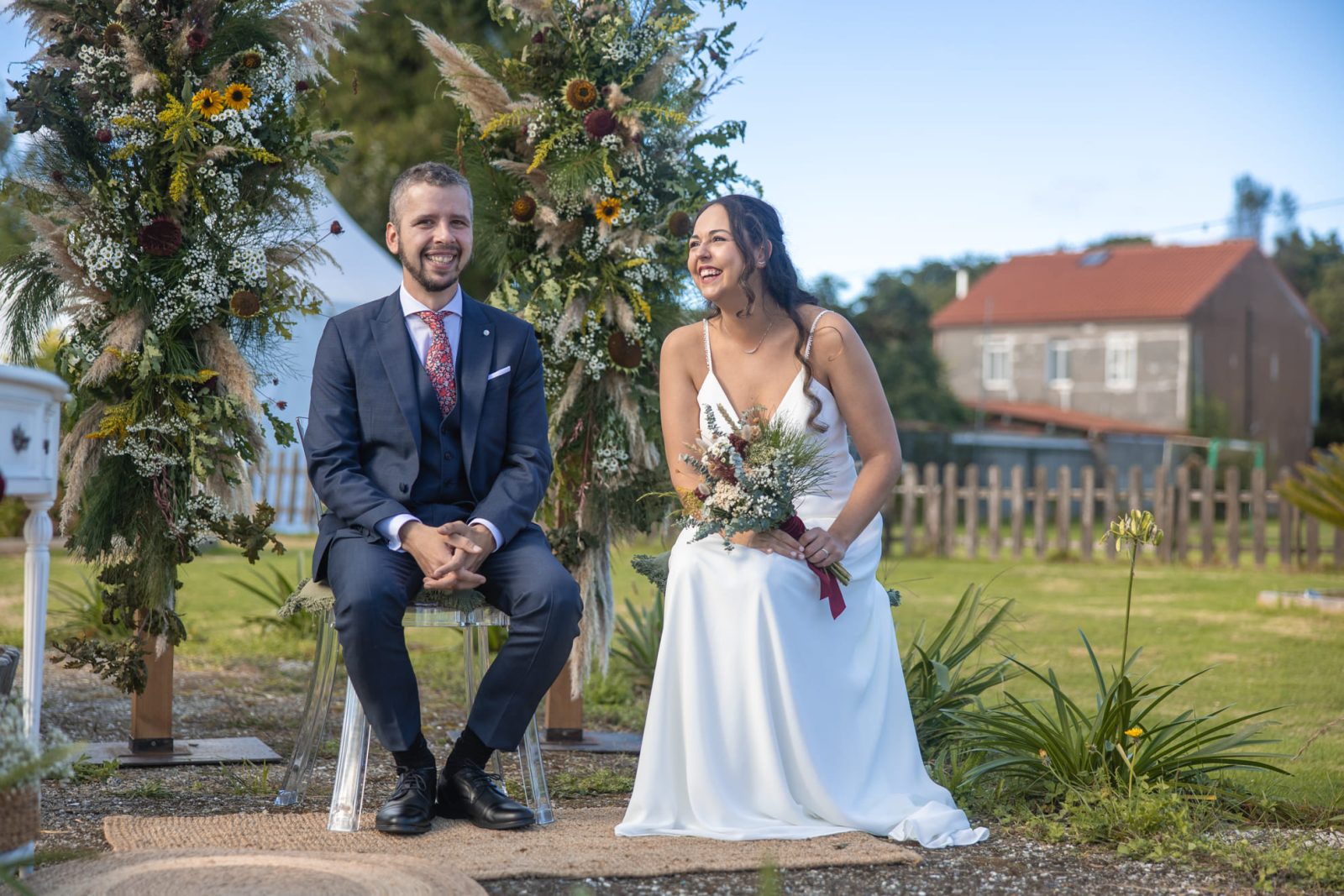La boda en el restaurante A Taberna en Montemaior (A Laracha), de A&R, fue un evento lleno de belleza y emoción.